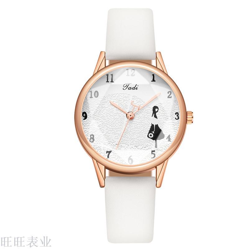 2020新款韩版女士皮带手表创意水晶面潮流女孩学生热卖厂家直销详情5