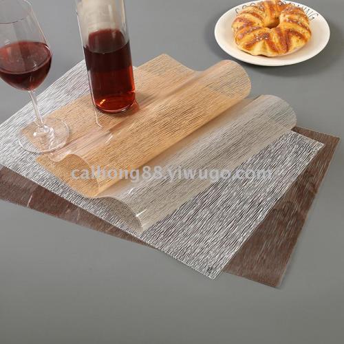 simple nordic style table mat hollow pvc thickened western placemat waterproof non-slip insulation chinese placemat customizable