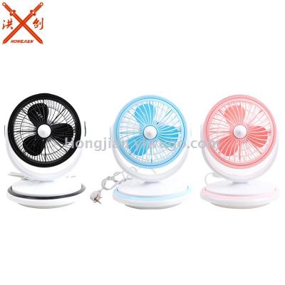 New Custom design 8 inch Auto-Rotating box fan table electric small air circulating fan desk fan 