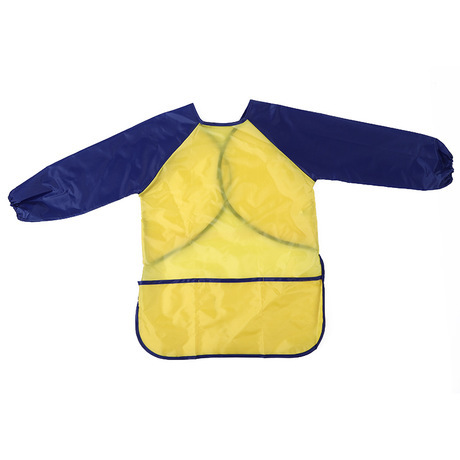 Cross-Border Children‘s Painting Clothes Waterproof Coverall Long Sleeve Reverse Dressing Children‘s Painting Children‘s Apron Eating Bib