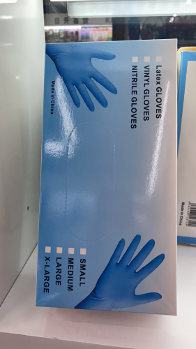 disposable blue pvc gloves