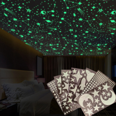 Glow - in - the - dark mercifully stickers creative DIY fluorescent stickers can be environmentally friendly to remove the children 's creative wall stickers