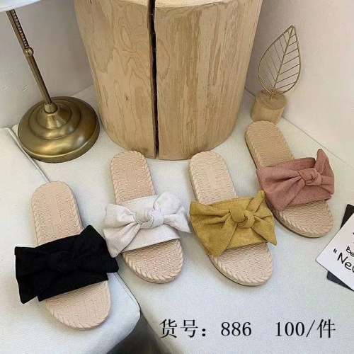 new linen slippers women‘s sandals， new style， good quality