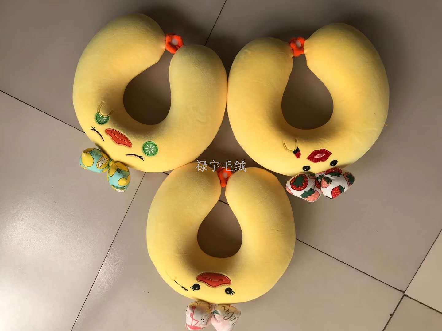 新款韩版卡通动物耳朵U型枕护颈枕护枕脖汽车枕午休枕创意玩具