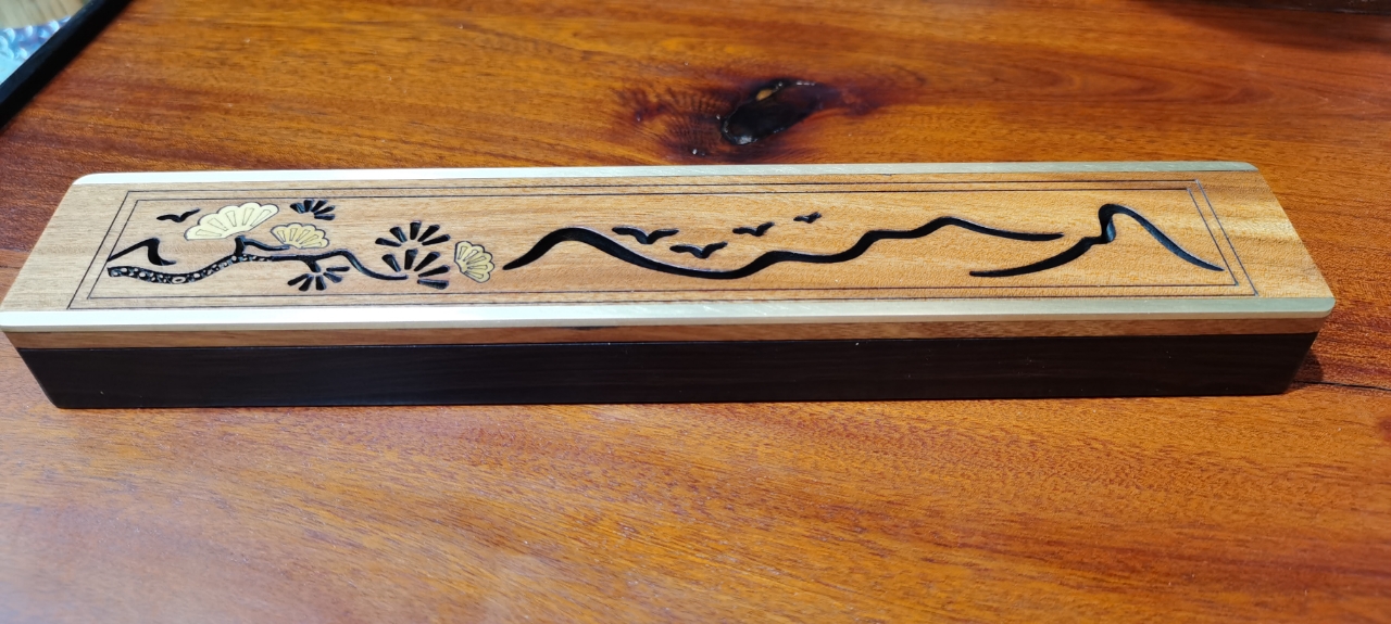 卧香炉木制香炉佛教用品香桶沉香檀香盘香香礼品装礼品盒