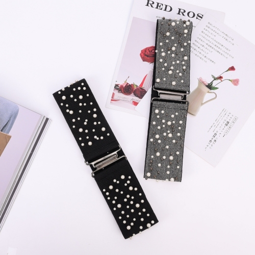 european version pearl accessories belt belt ladies‘ lexin