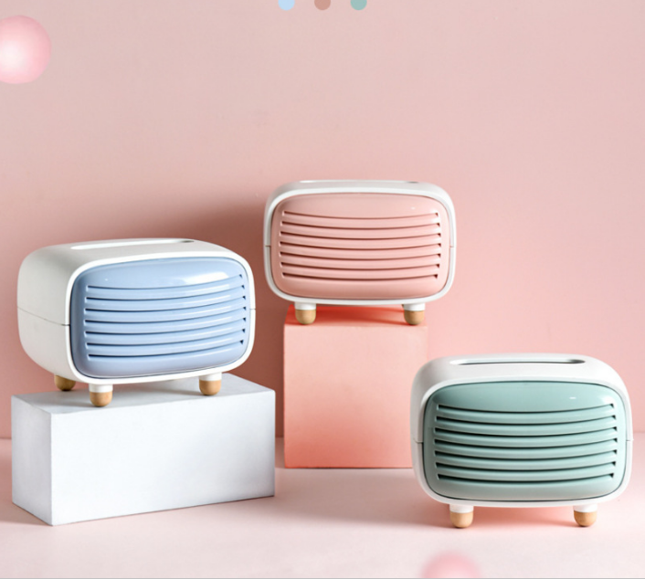 欧美ins家用仿收音机创意可爱客厅茶几竹炭纸巾盒抽纸盒简约摆件