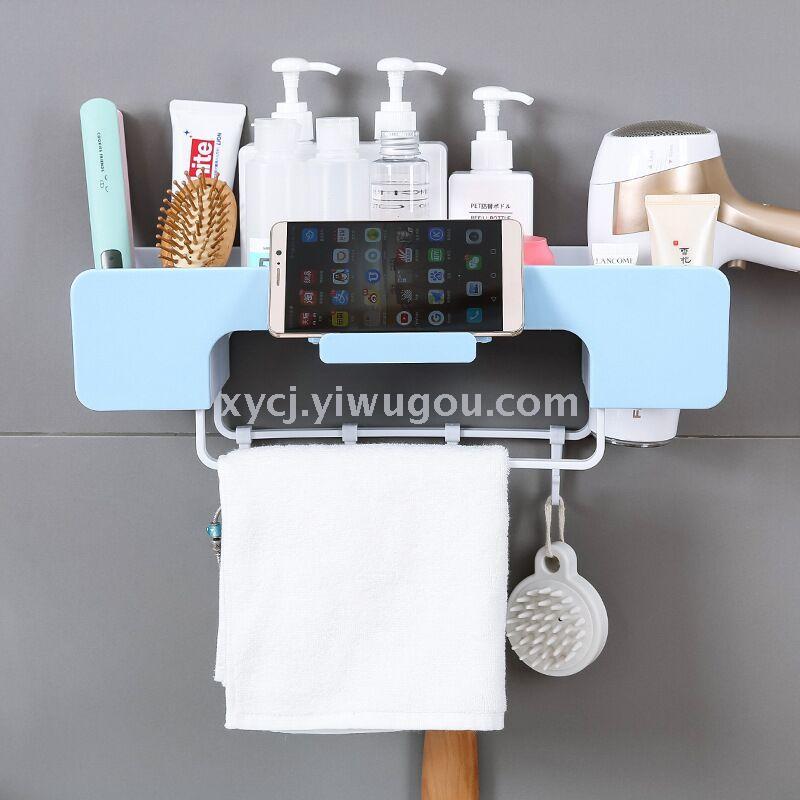 Multi-functional non-drilling wall-mounted towel rack for bathrooms, kitchens and toilets pic 3