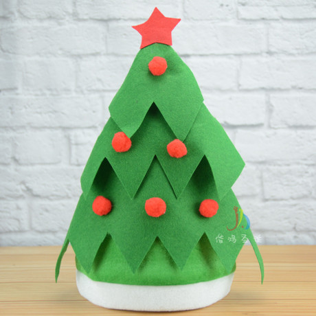 圣诞节日装饰品 圣诞装饰 万圣节精灵帽 圣诞树帽派对节日装饰