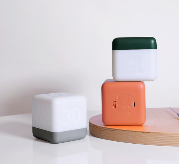 翻转定时夜灯 方形多面定时灯 USB伴睡喂奶夜灯 简约便携LED台灯