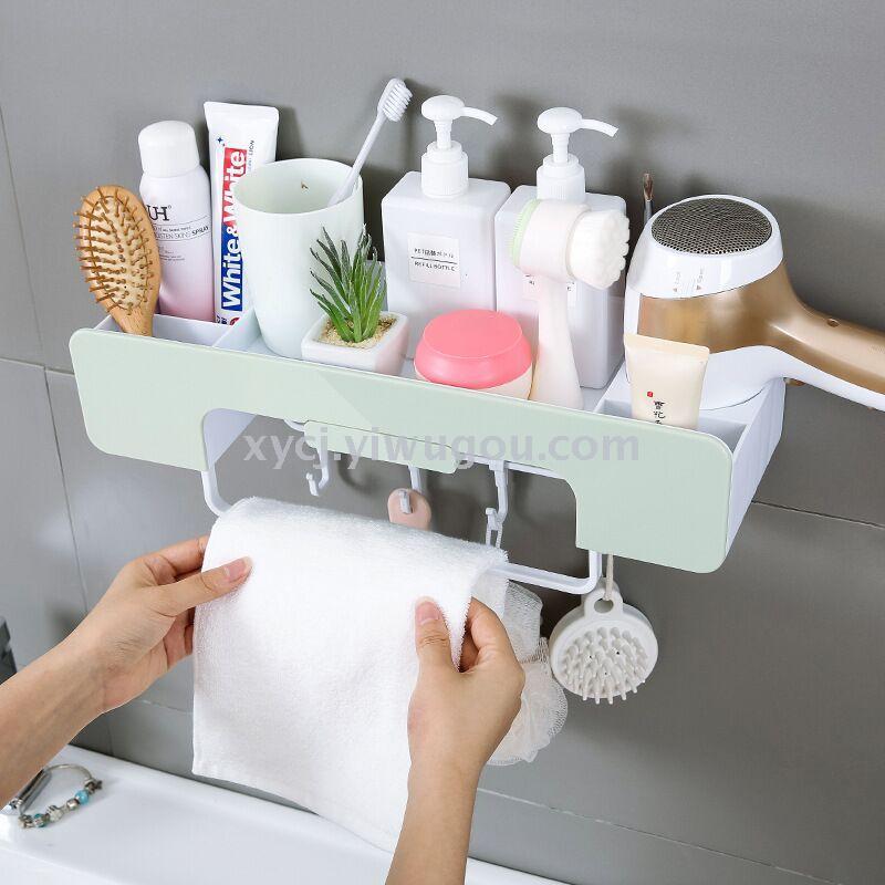 Multi-functional non-drilling wall-mounted towel rack for bathrooms, kitchens and toilets pic 5