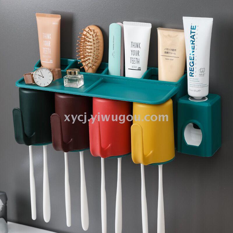 New creative mouthwash cup wall suction toothbrush holder with handle pic 5