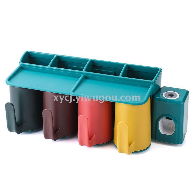 New creative mouthwash cup wall suction toothbrush holder with handle pic 2