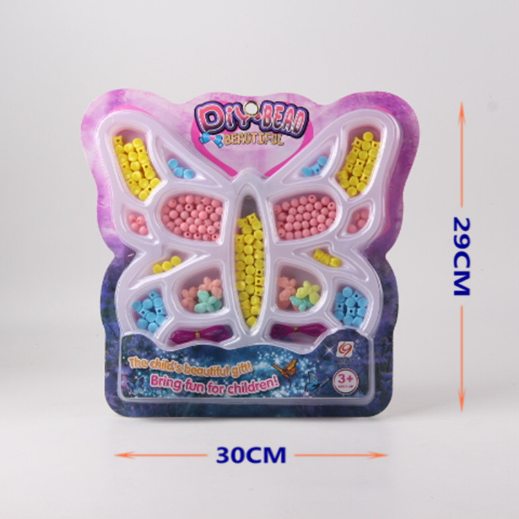 跨境专供 义乌小商品 外贸批发女孩玩具 DIY串珠F29340