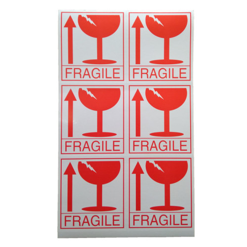 by Fragile Label Self-Adhesive Label Stickers English Version Fragile Label Stickers a Pack of 43 Sheets/150 Packs