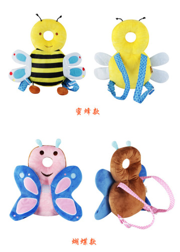 Baby Headrest Strap Head Protection Animal Owl Bee Ladybug More than Fall Protection Pillow Cartoon Optional