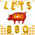 Cross-border new let'sBBQ barbecue pig beer party balloon summer carnival barbecue birthday decoration balloon