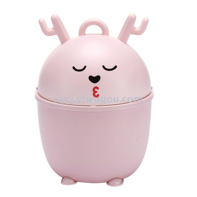 Creative cartoon deer mini trash can pic 2