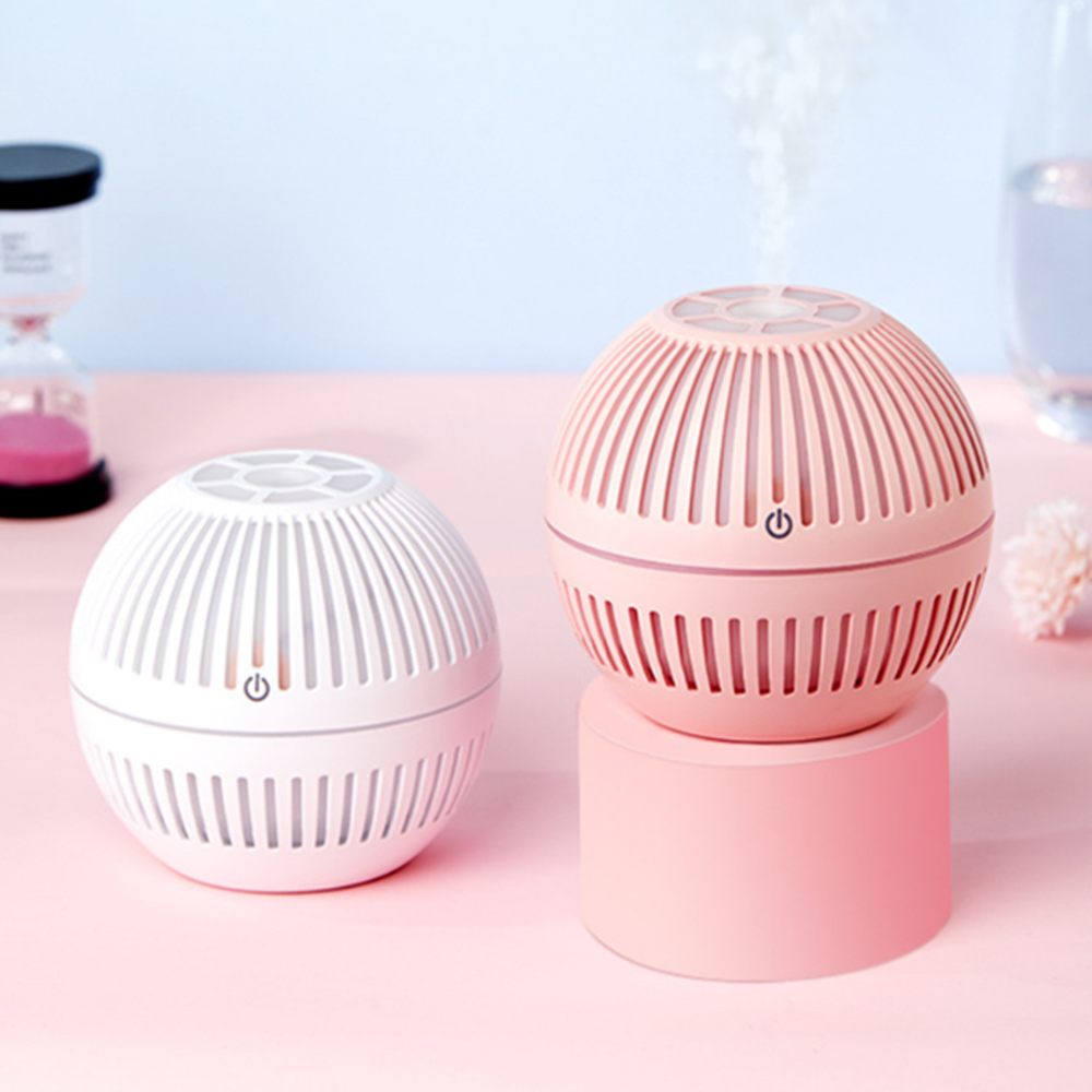 2020新款花蕾加湿器 圆形条纹香薰喷雾仪 USB家用迷你喷雾加湿器