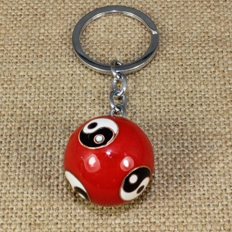 北京景泰蓝中国风旅游纪念工艺小礼品掐丝软珐琅钥匙扣小链球