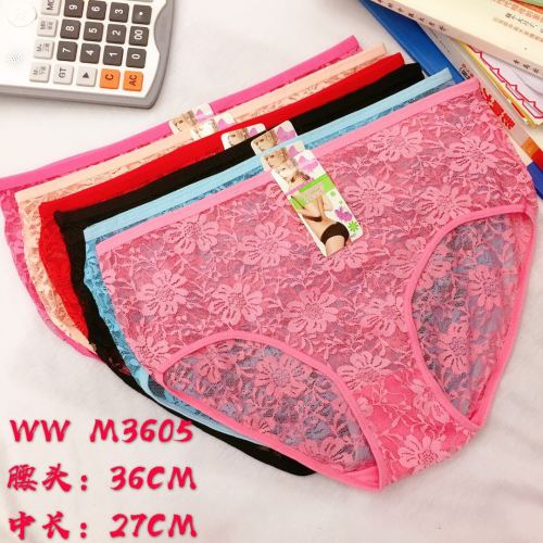 Foreign Trade Underwear Women‘s Underwear Lace Lace Ruffle Pants Girl Briefs Factory Direct Sales