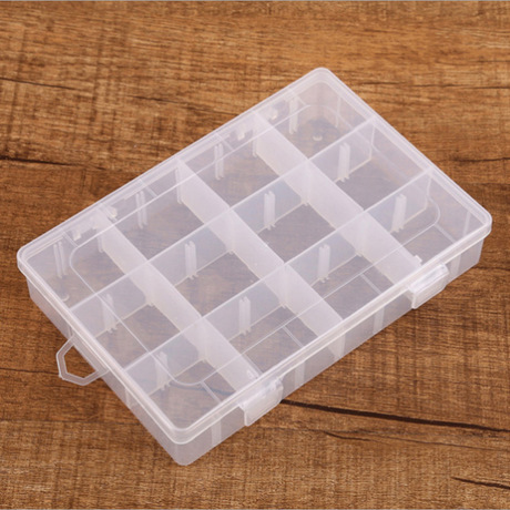 Transparent Detachable 12-Grid Storage Box Jewelry Electronic Components Packaging Box Hardware Tools Sample Organizing Box