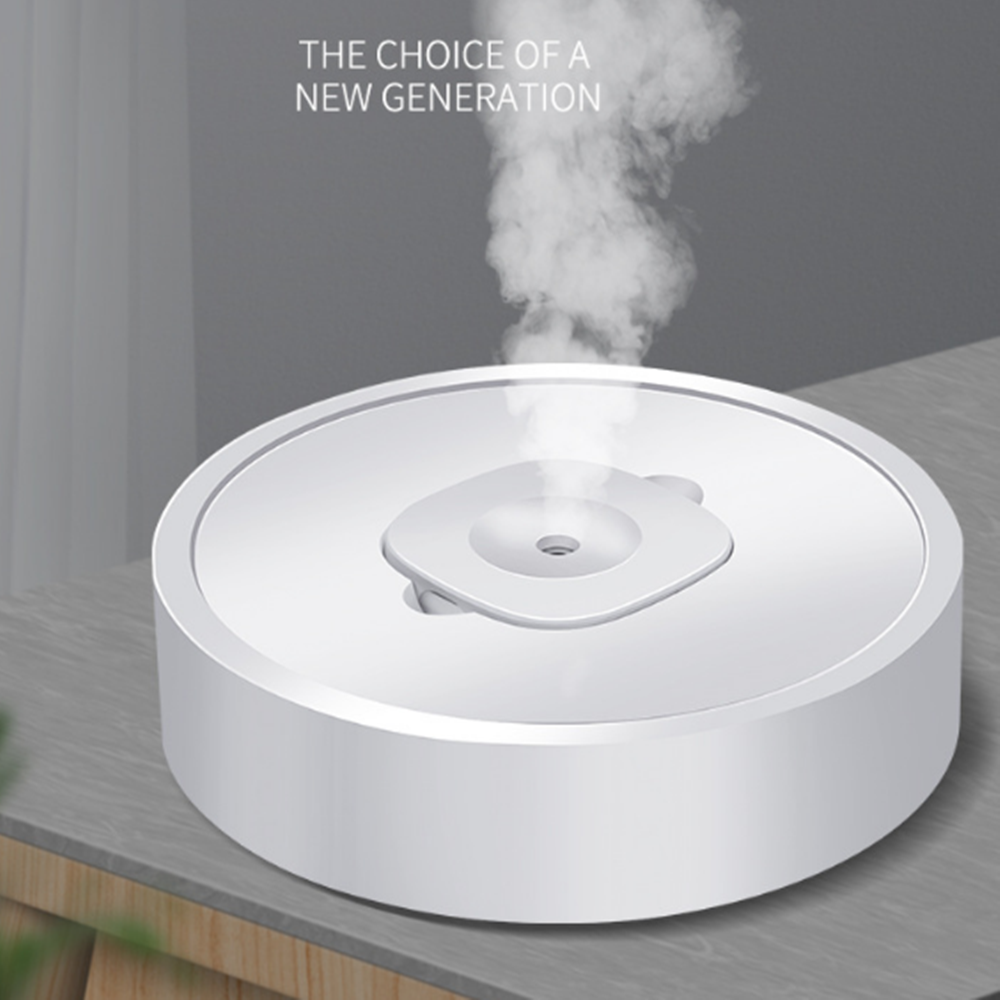 创意新款迷你移动加湿器 紫外线杀菌扫地机 桌面USB空气雾化器