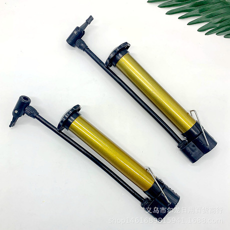 Portable Inflator Electroplating Inflatable Electric Bicycle Pump Two Yuan Store Hot Sale