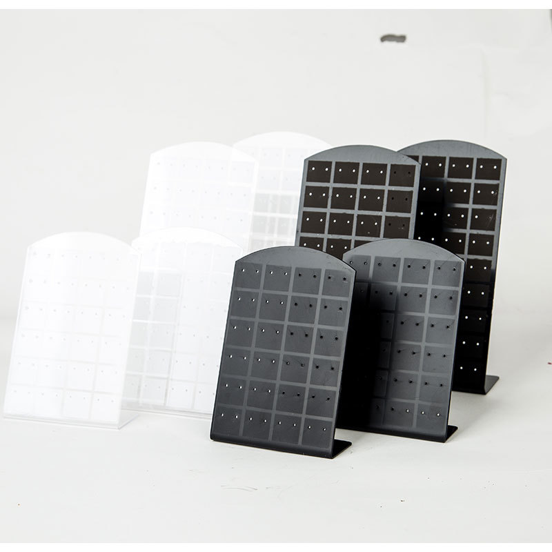黑白耳钉板耳饰架24对孔板72位展示板耳环架首饰架