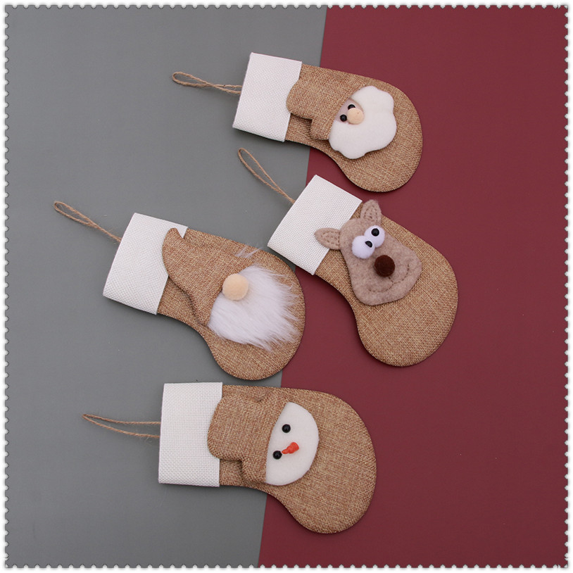 圣诞节装饰品圣诞袜圣诞树挂件装饰商场家庭场景布置道具礼物袋