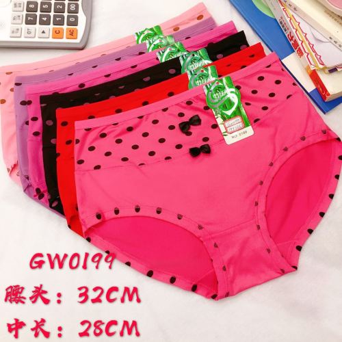 foreign trade underwear women‘s underwear stitching briefs bow dot mummy pants factory direct sales
