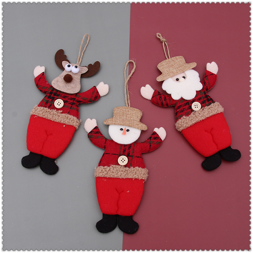 圣诞老人公仔挂饰玩具玩偶布娃娃儿童圣诞节活动礼物送女生