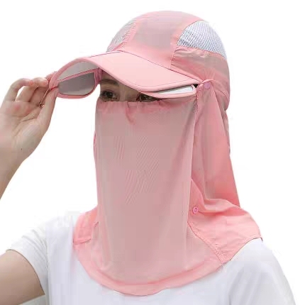 Sun Protection Hat Female Summer UV Protection Outdoor Veil Cover Face Cycling sun Hat Korean Style Fashionable All-Match Sun Hat