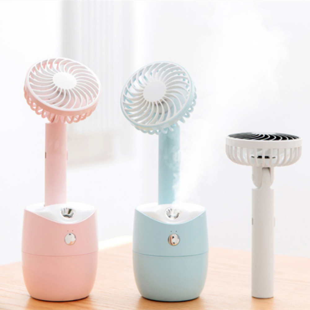 2020新款二合一旋转喷雾加湿器 加湿器风扇 usb便携加湿风扇 创意