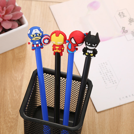 High Quality Silicone Gel Pen Creative Stationery Student Water Pen Cute Cartoon League of Legends Gel Pen Factory Wholesale