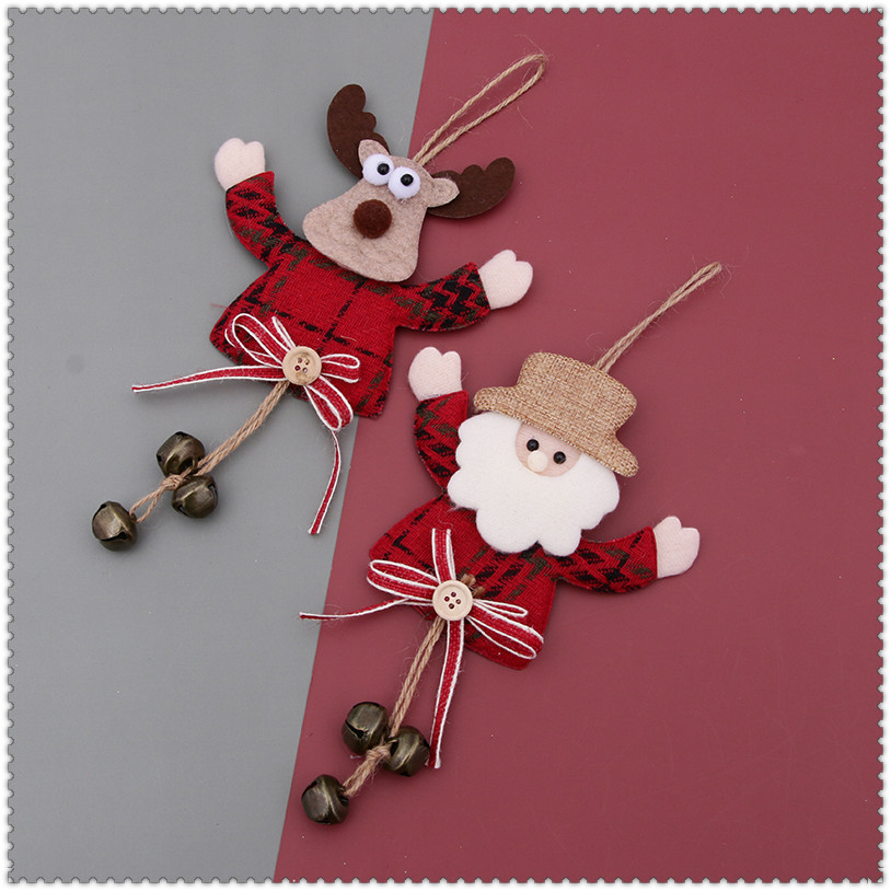 圣诞橱窗摆件圣诞布偶装饰用品布艺橱窗布置道具公仔装饰摆件