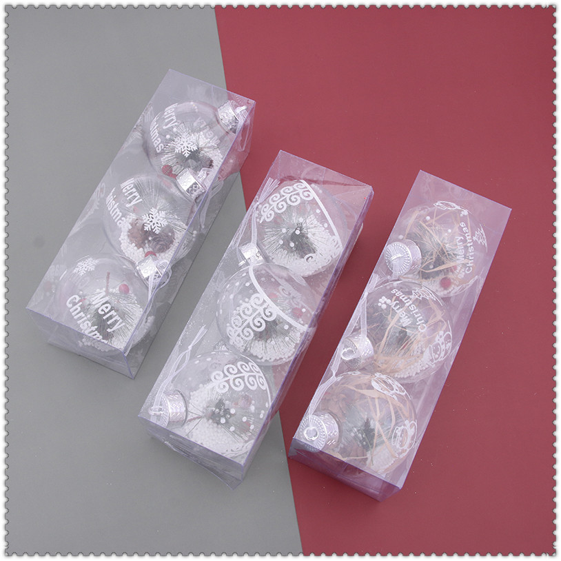 透明球婚礼派对布置圣诞礼物透明装饰球婚房圣诞树装饰道具