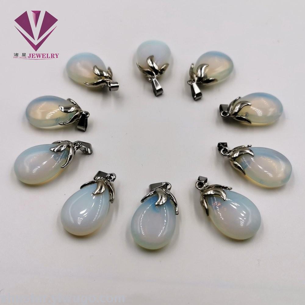 天然石合金头蛋白石饰品，紫晶，青金，玛瑙，虎眼石，红石，玛瑙