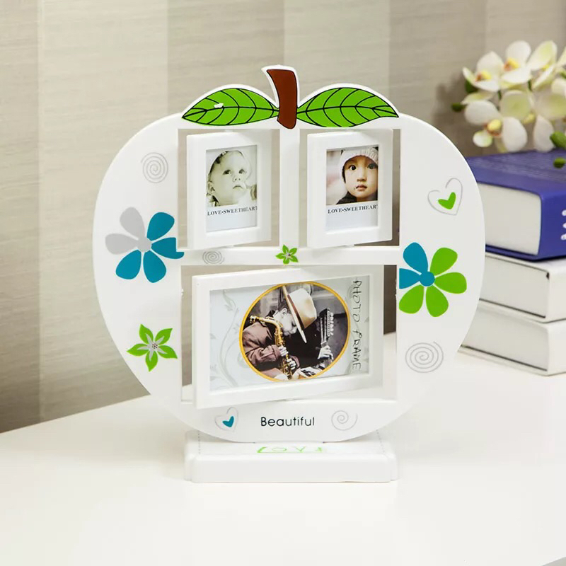 浩涛相框HT-LM7251B苹果3孔（白色）