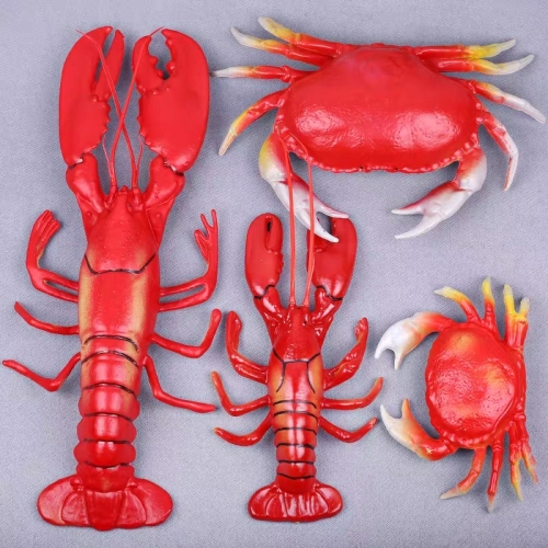 simulation plastic lobster crab restaurant decoration kindergarten photography toy props
