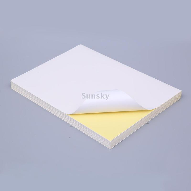 Supply 100 sheets per bag A4 inkjet printing matt white self adhesive