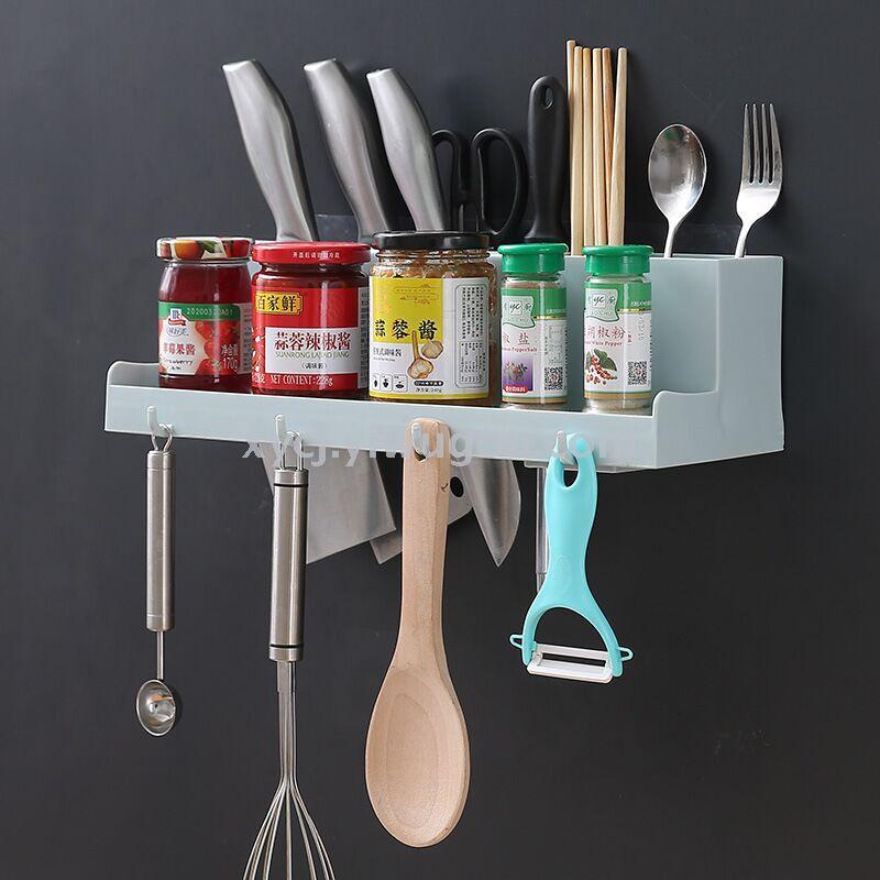A multi-functional wall-mounted knife and tableware storage rack without the need for drilling pic 1