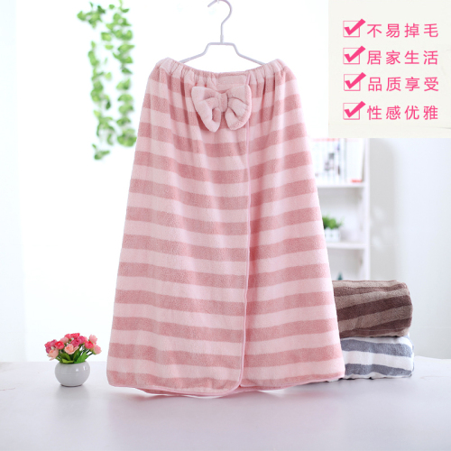 wearable cute absorbent non-pure cotton quick-drying bath towel bathrobe household wrap towel tube top women‘s absorbent towel bath skirt