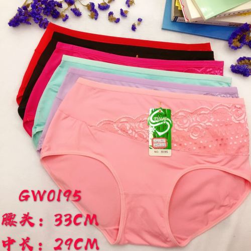 Foreign Trade underwear Women‘s Underwear Lace Stitching Briefs Mummy Pants Factory Direct Sales