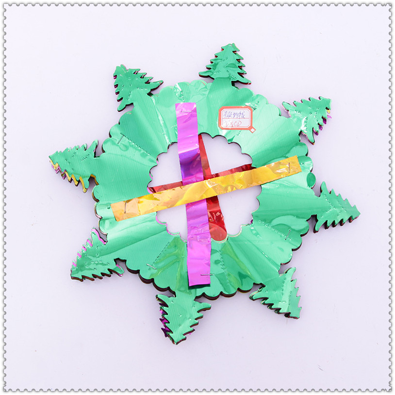 元旦圣诞商场开业装饰波浪旗彩带拉花珠宝店挂饰 幼儿园教室布置