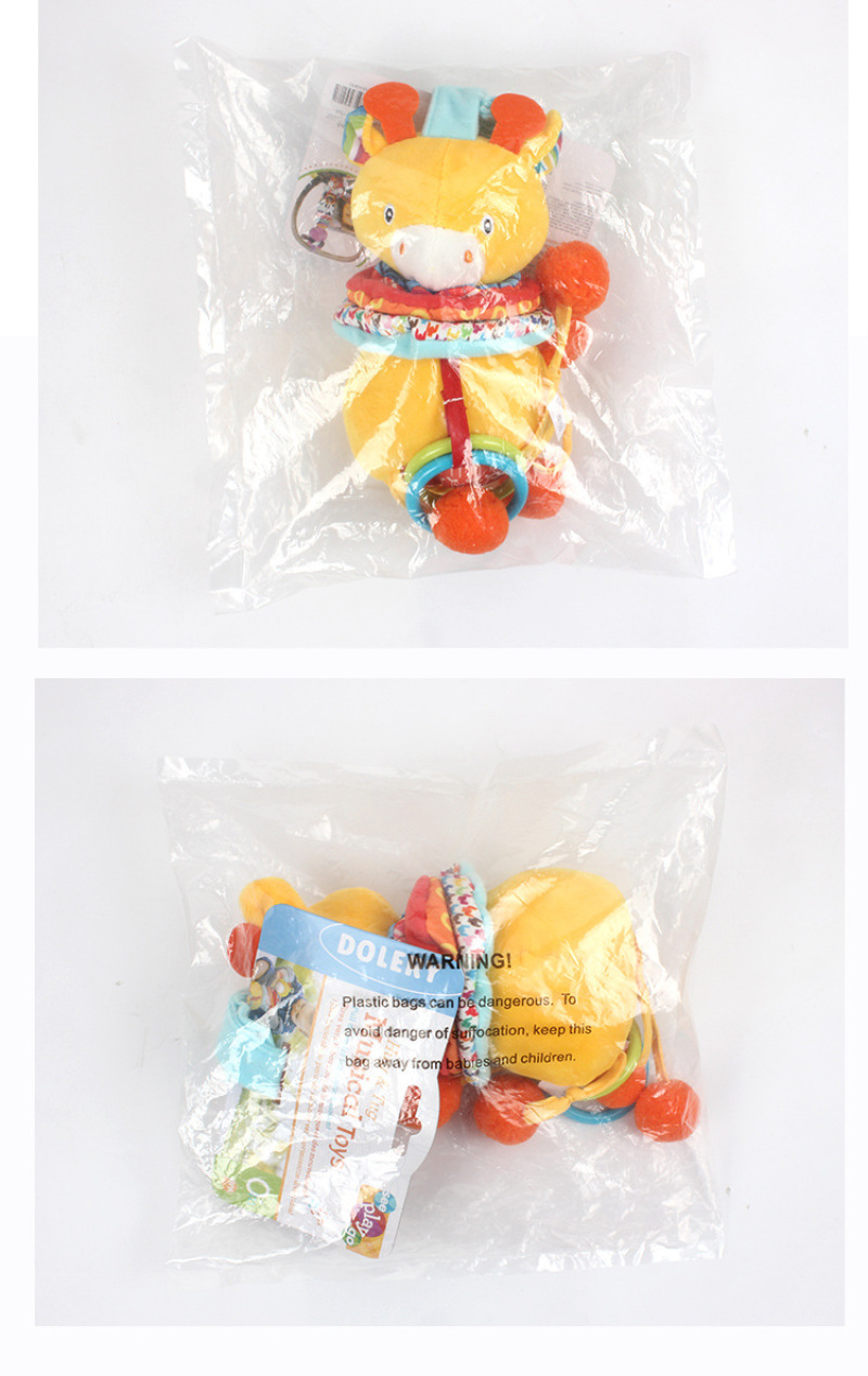 Baby animal music bell cart hanging early education and intelligence baby stroller hanging bell plush toy pic 12