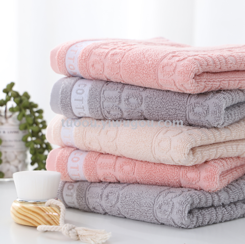 tuoou textile cotton letter towel 34 * 74cm 90g love your home couple‘s home hotel comfort