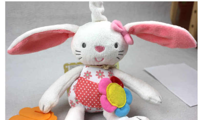 Rabbit bed, trolley, trolley, plush toy, teething tape, paper, funhouse mirror, pink radish, rabbit pic 7