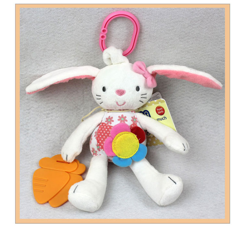 Rabbit bed, trolley, trolley, plush toy, teething tape, paper, funhouse mirror, pink radish, rabbit pic 5
