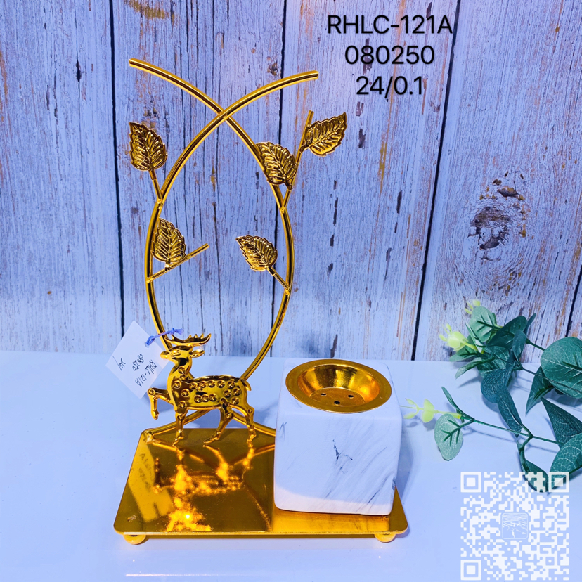 经典款阿拉伯陶瓷加铁香炉 碳炉家居工艺品两用